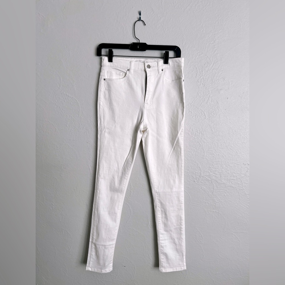 Forever 21 High Rise Skinny White Denim Size 26